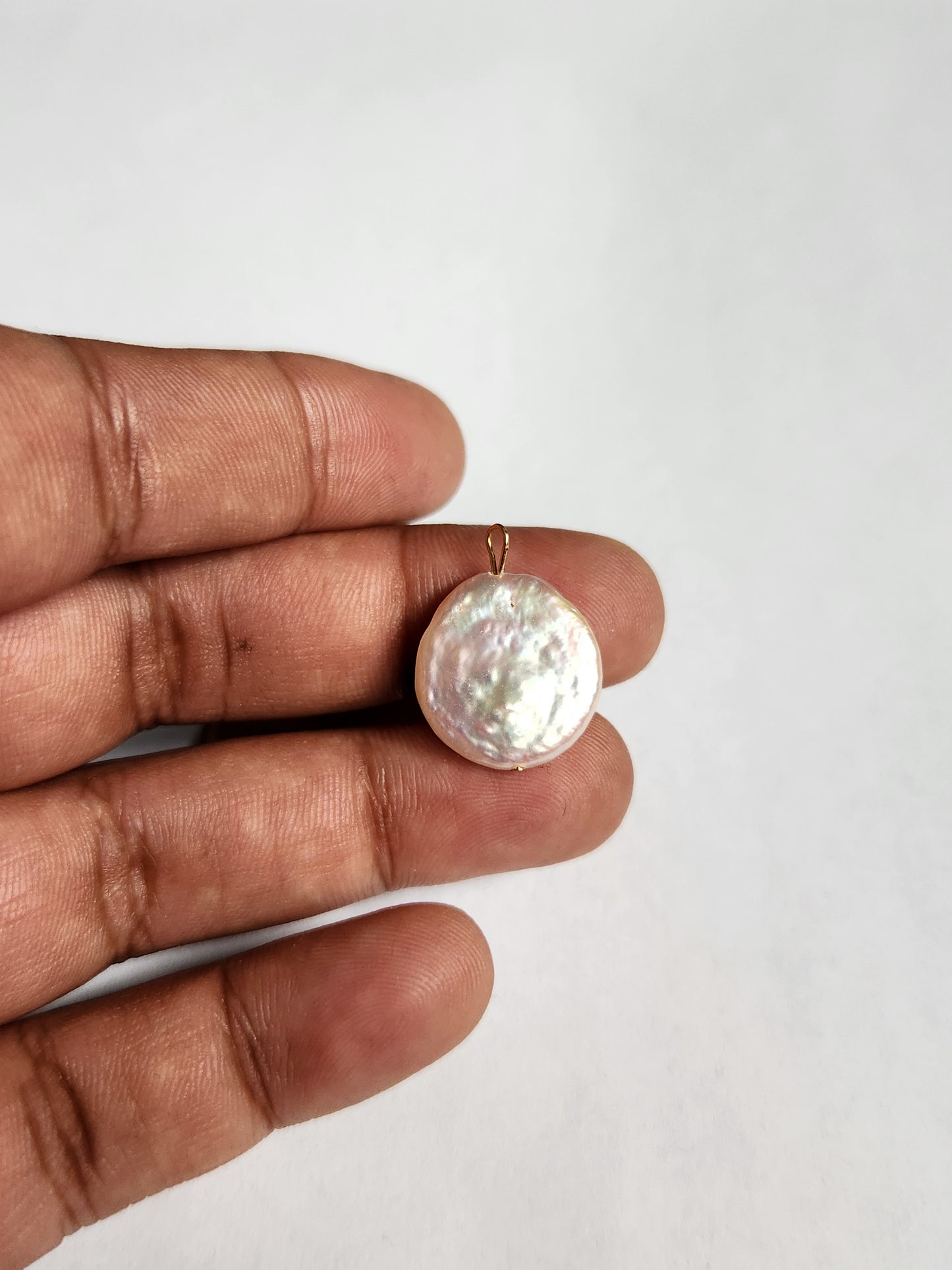 Freshwater Coin Pearl Charm
